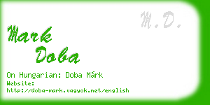 mark doba business card